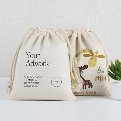 Eco-cotton Drawstring Bag - Natural